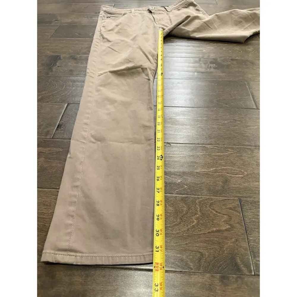 Adriano Goldschmied AG Mens Tan Everett Slim Straight Pants Size 32x32
